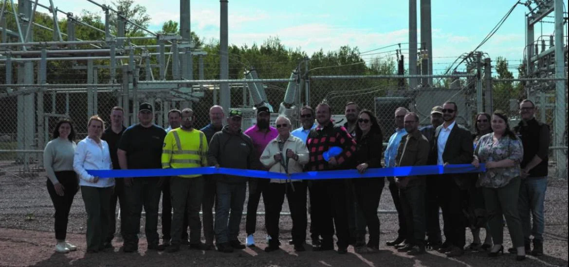 Infrastructure Ribbon Irontown Substation, Negaunee, Michigan, Upper Peninsula, municipal ...